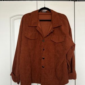 prettygarden burnt orange jacket